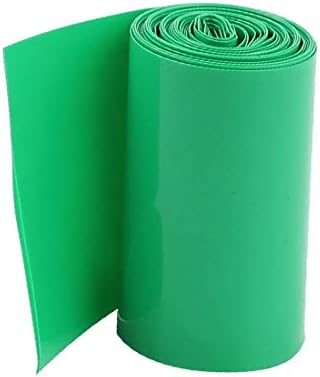 X-DREE 2 M 50mm koyu yeşil PVC ısı Shrink boru Wrap için 2x18650 pil(Guaina termorestringente PVC verde scuro da