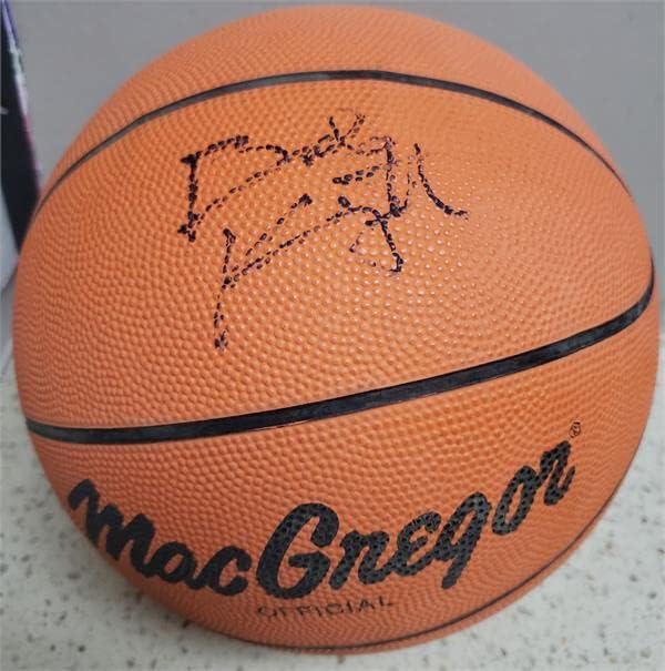 Bobby Knight imzalı basketbol (Indiana Hoosiers efsanesi) MacGregor lastik top - İmzalı Kolej Basketbolları