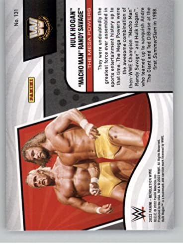 2022 Panini Devrimi WWE 131 Maço Adam Randy Savage / Hulk Hogan Etiket Takımları Efsane Güreş Ticaret Kartı