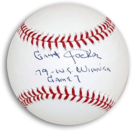 Grant Jackson İmzalı MLB Beyzbol Yazılı 79 WS Kazanan Oyun 7 İmzalı - İmzalı Beyzbol Topları