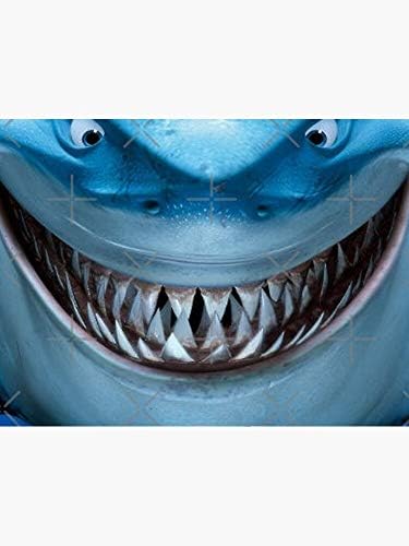 Finding nemo Bruce Shark Mouth - Sticker Graphic-Otomatik, Duvar, Dizüstü Bilgisayar, Hücre, Pencereler için Kamyon