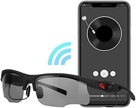 Pwshymı Bluetooth Ses Akıllı Gözlük, Destek Selfie Akıllı Müzik Gözlük Rahat Giyim Bir Düğme Arama Polarize Lensler