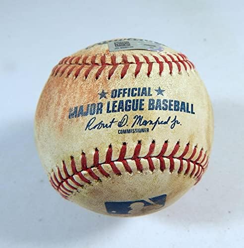 2019 Washington Nationals Korsanlar Oyunu Kullanılmış Beyzbol Anthony Rendon RBI Çift Oyun Kullanılmış Beyzbol Topları