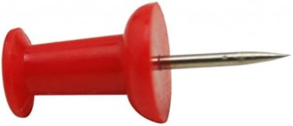 Ailisi Plastik Kafa İtme Pimleri Renk Kırmızı 70'li Paket