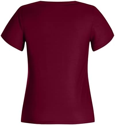 Kadın Brunch Tee Yaz Sonbahar Yumuşak Rahat Giyim Moda Kısa Kollu V Yaka pamuklu bluz T Shirt Kızlar için KX KX