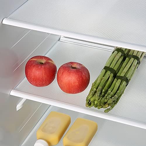 raflar için 8 adet Buzdolabı Gömlekleri Yıkanabilir, Buzdolabı Raf Gömlekleri Kaymaz, Cam Raflar için Buzdolabı Paspasları