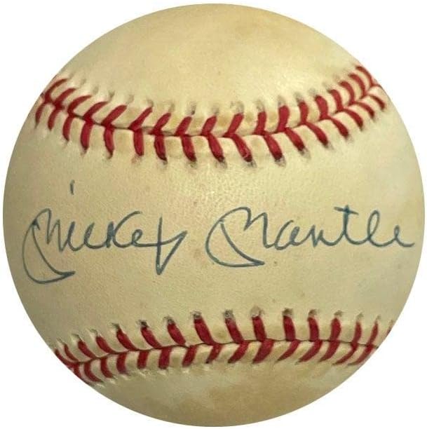 Mickey Mantle İmzalı Beyzbol (UDA) - İmzalı Beyzbol Topları