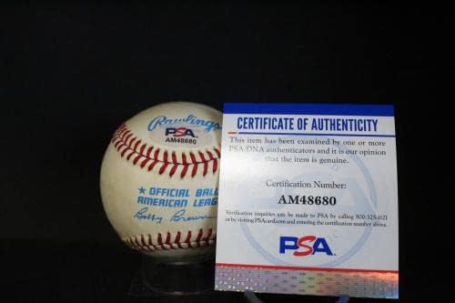 Cal Ripken Jr. İmzalı Beyzbol İmzası Otomatik PSA / DNA AM48680-İmzalı Beyzbol Topları