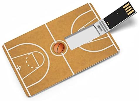 Bir Top Kartı ile Basketbol Sahası USB 2.0 Flash Sürücü 32G/64G Desen Baskılı Komik