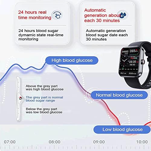 GEOBY Bluetooth Moda akıllı saat, F57l Kan Şekeri izleme akıllı saat, F57l akıllı saat, Kalp Atış Hızı ve Kan Basıncı