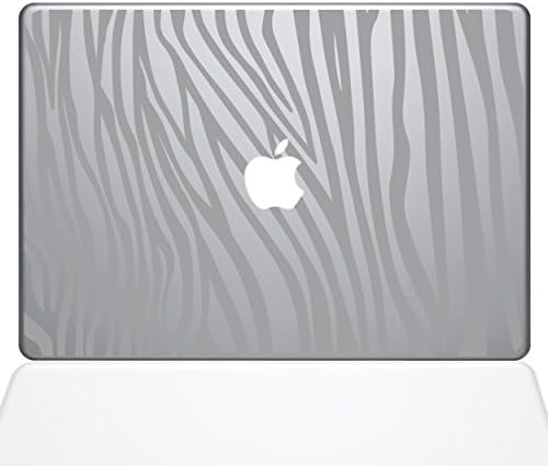 Çıkartma Gurusu 2046-MAC-13A-S Zebra Çizgili Çıkartma Vinil Çıkartma, Gümüş, 13 MacBook Air