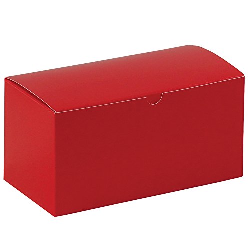 Hediye Kutuları, 9 x 4 1/2 x 4 1/2, Tatil Kırmızısı, 100 / Kutu