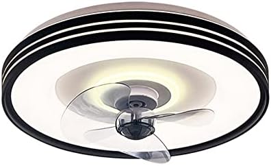 PAKFAN Akıllı tavan vantilatörü ile ışık Basit kısılabilir Fan avize gömme montaj düşük profilli Fan tavan lambası