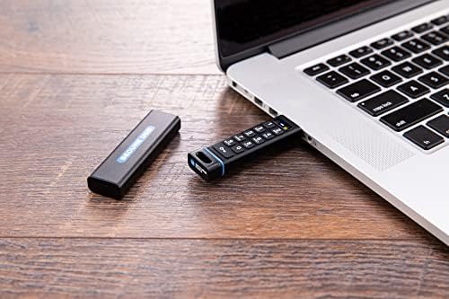 SecureData SecureUSB KP 32GB Donanım Şifreli USB 3.0 Flash Sürücü FIPS 140-2 Seviye 3 Tuş Takımı ile kilidini Aç