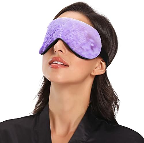 Bahar lavanta uyku maskesi kadın erkek yumuşak ve rahat göz maskesi ışık engelleme körü Körüne ayarlanabilir gece
