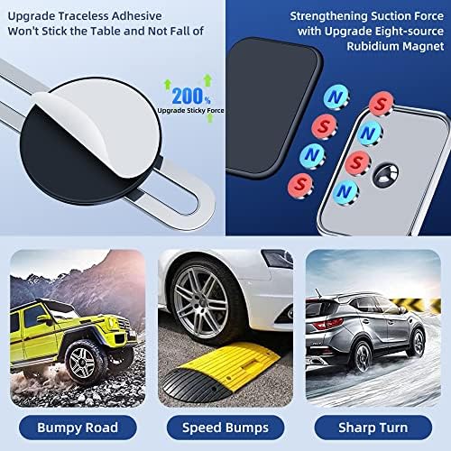 TEMPRUN Manyetik Telefon Tutucu için Araç Montaj Evrensel Dashboard Cam Katlanır Mıknatıs Araba iPhone Tutucu Eller-Serbest