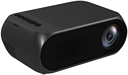 320 Mini Ev Projektör HD Video Oynatıcı 1080P LED Taşınabilir Açık Küçük Projektör 8mm Projektörler (Siyah, Bir Boyut)