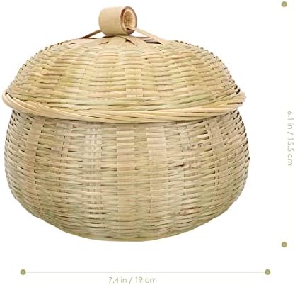 Hasır Sepet Ekmek Sepeti Hasır Sepet Bambu dokuma Sepet El Yapımı Depolama Sepeti Çay Yaprağı Yumurta Depolama Sepeti