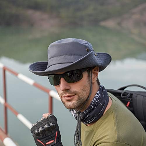 Unisex Katı Su Geçirmez Klasik Kova Şapka Boonie Şapka Geniş Ağız güneş şapkası çene kayışı balıkçı şapkası Katlanabilir