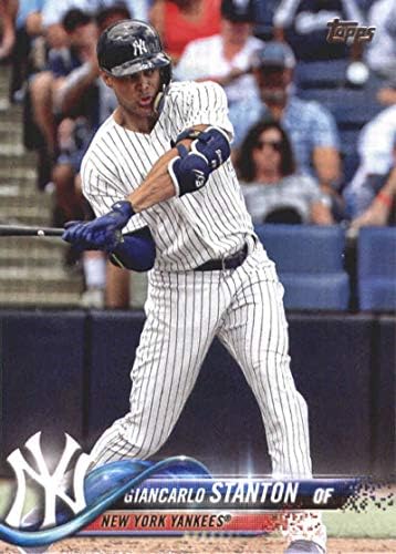 2018 Topps Güncellemesi ve Öne Çıkanlar Beyzbol Serisi US7 Giancarlo Stanton New York Yankees Resmi MLB İşlem Kartı