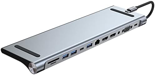 ZLXDP USB HUB 3 0 Tip C 4 K uyumlu TV monitör Video dönüştürücü RJ45 Ethernet SD TF Kart Okuyucu PC