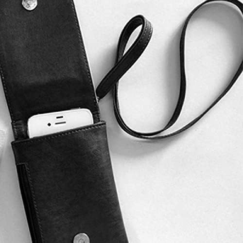Fas Tarzı Çiçek Desen Telefon cüzdan çanta Asılı Cep Kılıfı Siyah Cep