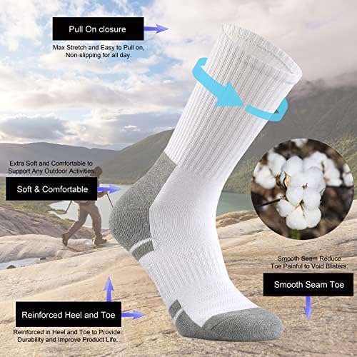 Ortis Pamuk Nem Esneklik Nefes İş Çizme Yastık Ekip Çorap Erkekler için 10 Paket