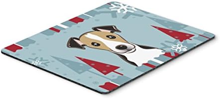 Caroline's Treasures BB1757MP Kış Tatili Jack Russell Terrier Mouse Pad, Sıcak Ped veya Trivet, Ev Ofis Oyun Çalışma