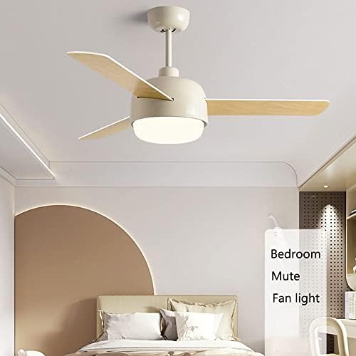 IBalody çocuk odası dilsiz fan ışık kapalı büyük Fan kanatları tavan fanı ışık led ışık ile 3 dişli rüzgar hızı tavan