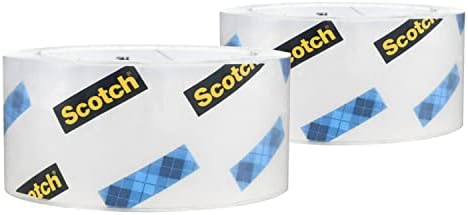 Scotch Ağır Hizmet Tipi Ambalaj Bandı, 1.88 x 54.6 yd, Paketleme, Nakliye ve Postalama için Tasarlanmış, Tüm Kutu