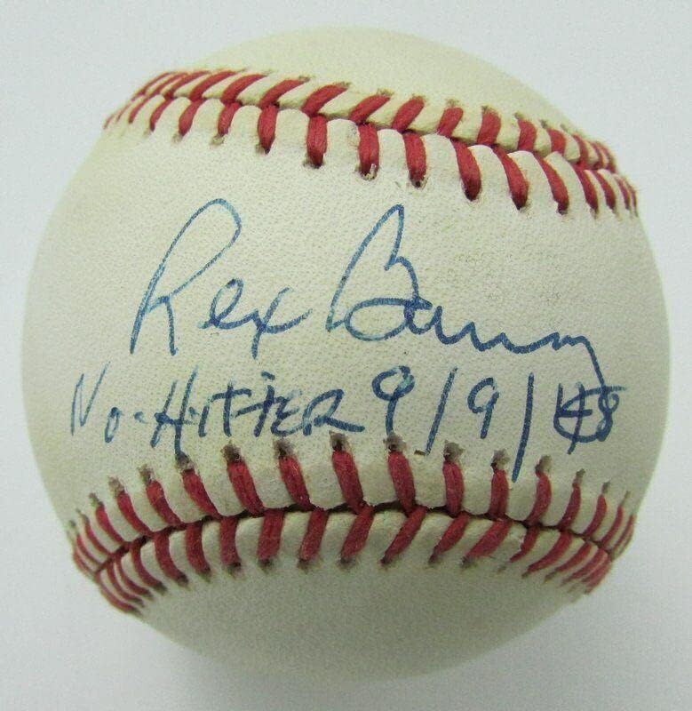 Rex Barney İmzalı / Yazılı ONL Beyzbol Brooklyn Dodgers JSA İmzalı Beyzbol Topları