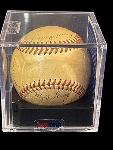 Babe Ruth NY New York Yankees HOF İmzalı Beyzbol PSA DNA Sınıfı 6 İmzalı Beyzbol Topları İmzaladı