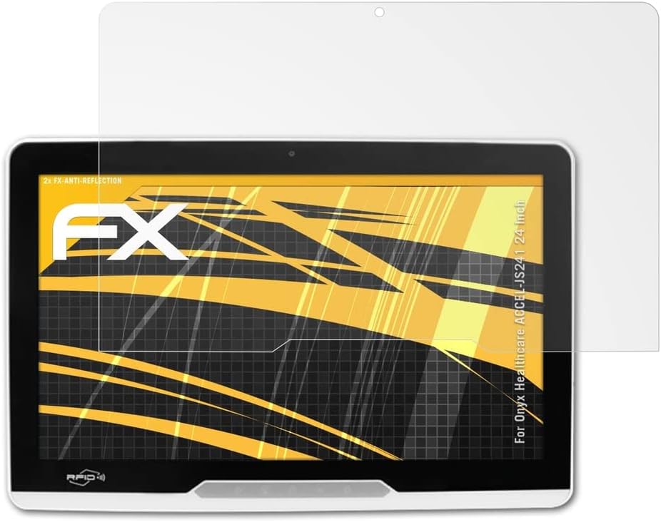 Onyx Healthcare ACCEL-JS241 ile Uyumlu atFoliX Ekran Koruyucu 24 inç Ekran Koruyucu Film, Yansıma Önleyici ve Şok