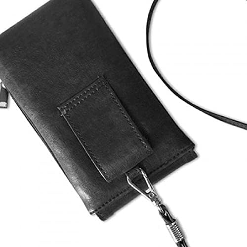 İpek doku İsviçre bayrağı desen telefon cüzdan çanta asılı cep kılıfı siyah cep