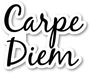 Carpe Diem Sticker Motivasyon Tırnaklar Etiketler-Dizüstü Çıkartmalar-Vinil Çıkartması-Laptop, Telefon, Tablet Vinil