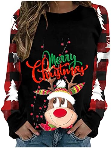 Noel Uzun Kollu Gömlek, kadın T-Shirt Kardeş Komik T Shirt Kadınlar için Uzun Kollu T Shirt Bayan Küçük T Shirt Kadınlar