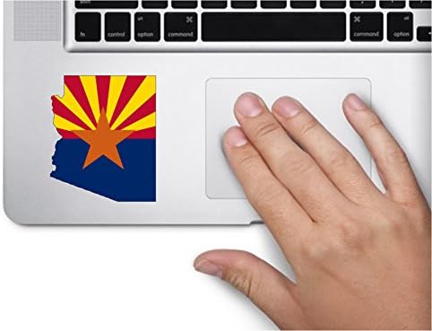 Arizona İçinde devlet Bayrağı 3x3. 3 inç Renkli Etiket Devlet Çıkartması kalıp Kesim Vinil Yapımı ve ABD'de Sevk