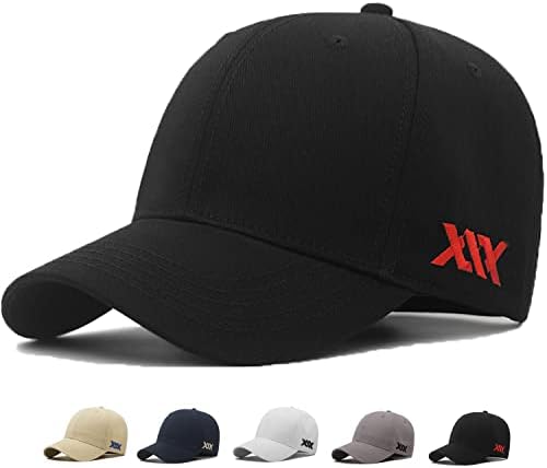 MUNULA Boy beyzbol şapkası XXL Büyük Kafa Şapka Erkekler için Büyük Nakış Şapka Baba Şapka Ayarlanabilir 23.6-26.8