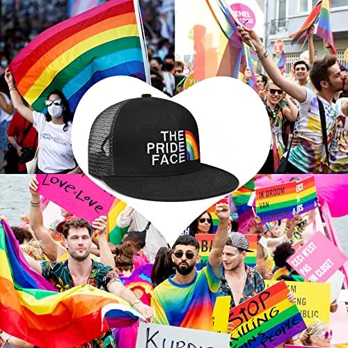 Gurur Şapka Erkekler Kadınlar için Gökkuşağı Snapbacks Şapkalar Lezbiyen LGBTQ komik yuvarlak şapka