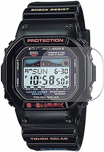 Puccy 3 Paket Ekran Koruyucu Film ile uyumlu CASİO GWX-5600-1JF GWX5600 serisi TPU Koruma akıllı saat Smartwatch(