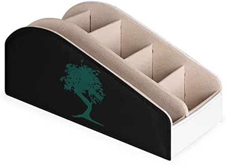 Japon Bonsai Ağacı PU Deri Kontrol saklama kutusu Çok Fonksiyonlu masa üstü organiser TV Uzaktan kumandası Tutucular