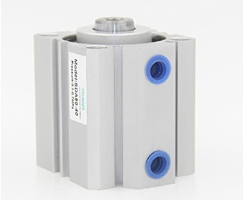 40mm çap 35mm İnme Çift Etkili Vana Aktüatör Silindir Pnömatik SDA40-35 Kompakt hava silindirleri