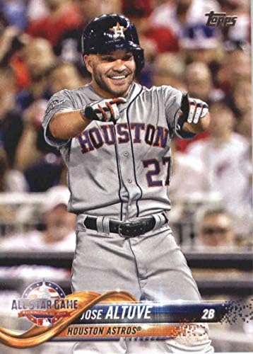 2018 Topps Güncellemesi ve Öne Çıkanlar Beyzbol Serisi US299 Jose Altuve Houston Astros Resmi MLB İşlem Kartı
